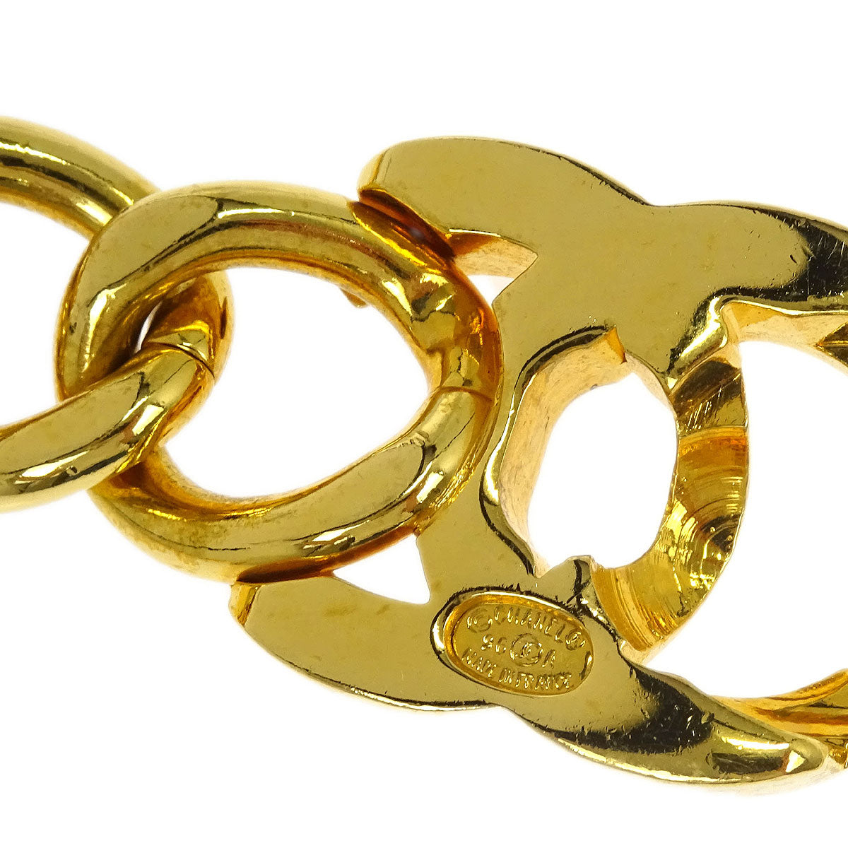 Chanel Gold CC Turnlock Chain Belt 96A