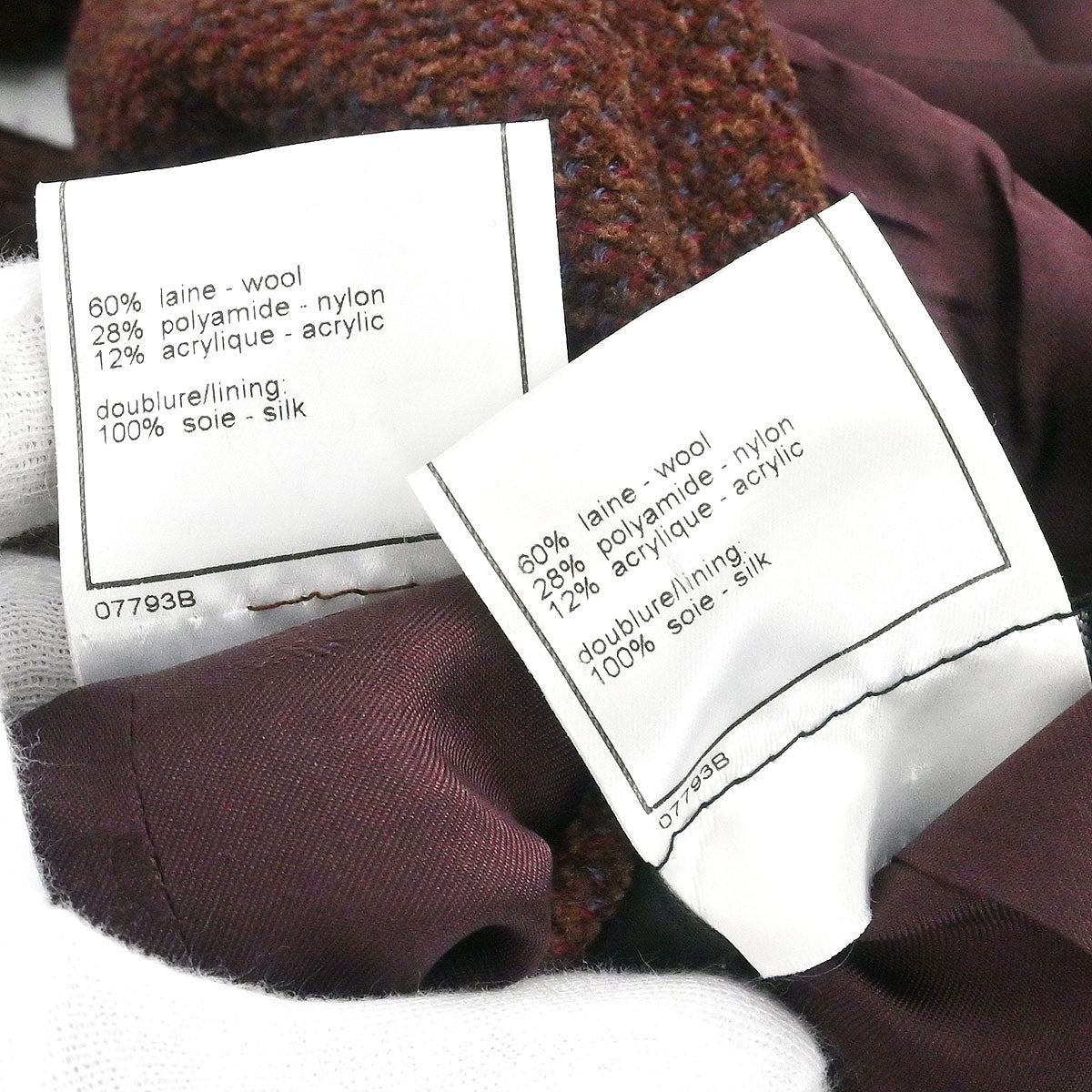 Chanel 1998 Setup Suit Jacket Skirt Brown #42