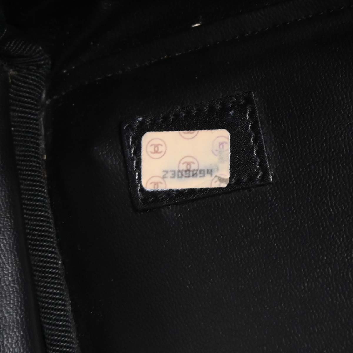 Chanel Black Lambskin Bicolore 2way Shoulder Handbag