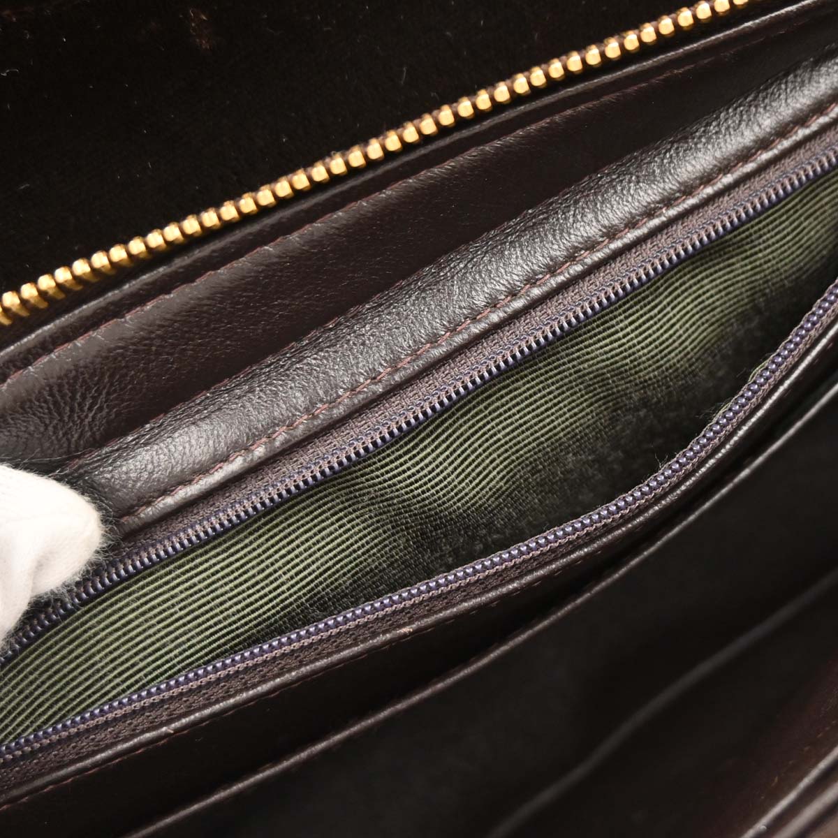 Chanel Brown Velvet Chain Backpack