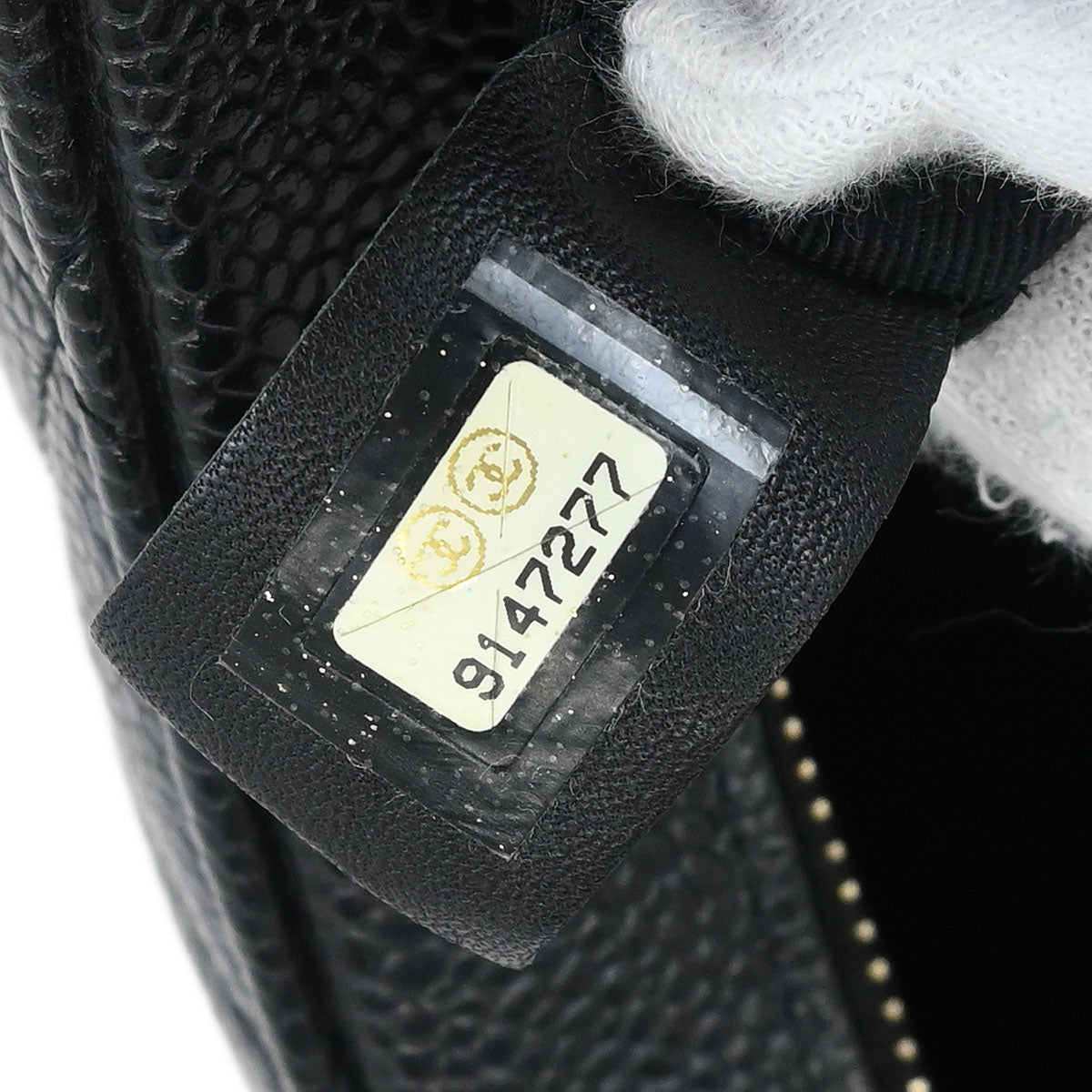 Chanel Black Caviar Hobo Handbag