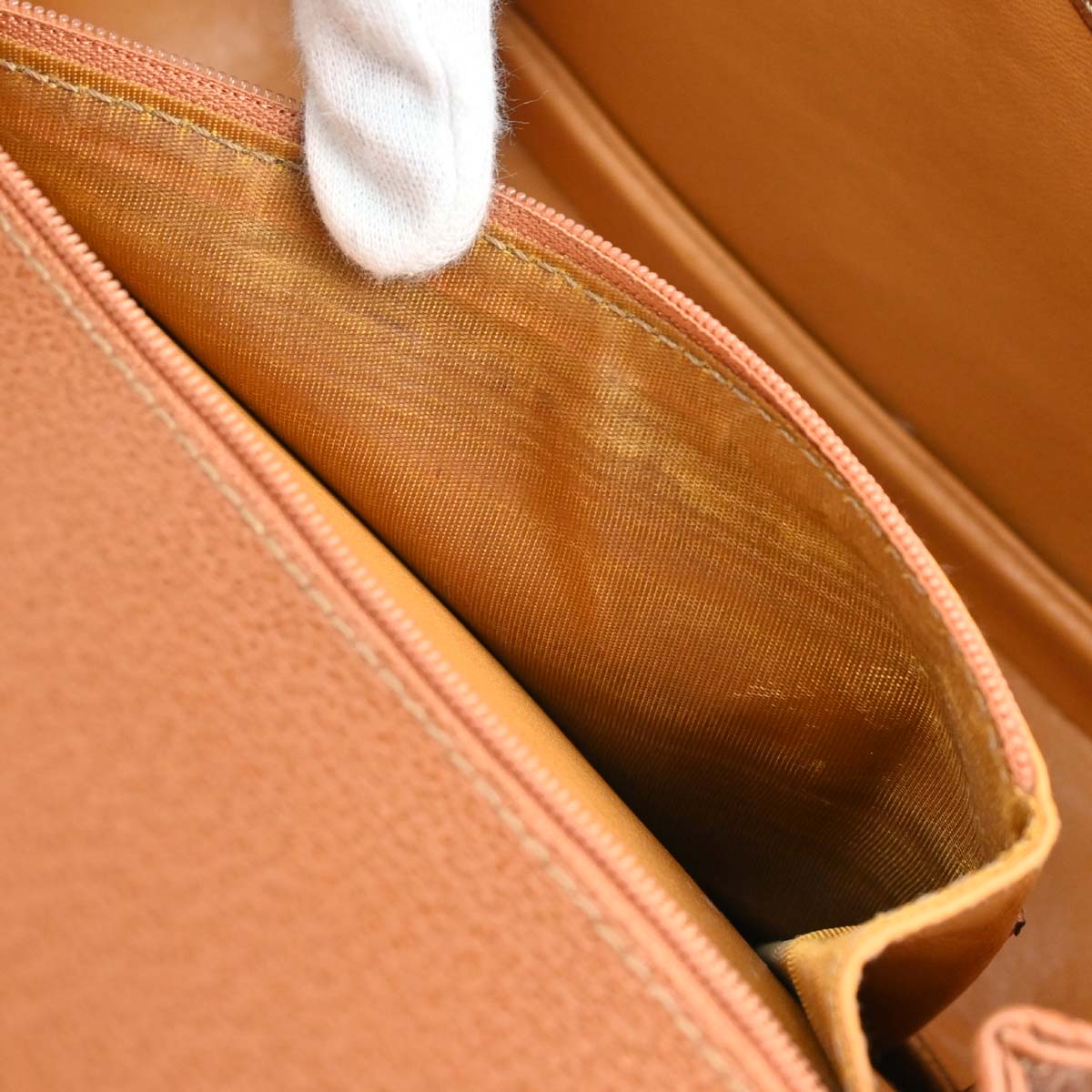 Gucci Brown Pigskin Bamboo Handbag