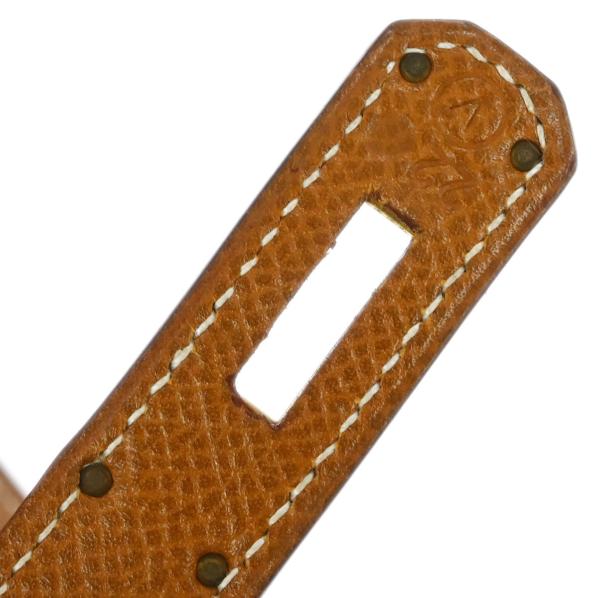 Hermes 1992 Beige Gold Toile H Courchevel Kelly 28 Sellier 2way Shoulder Handbag