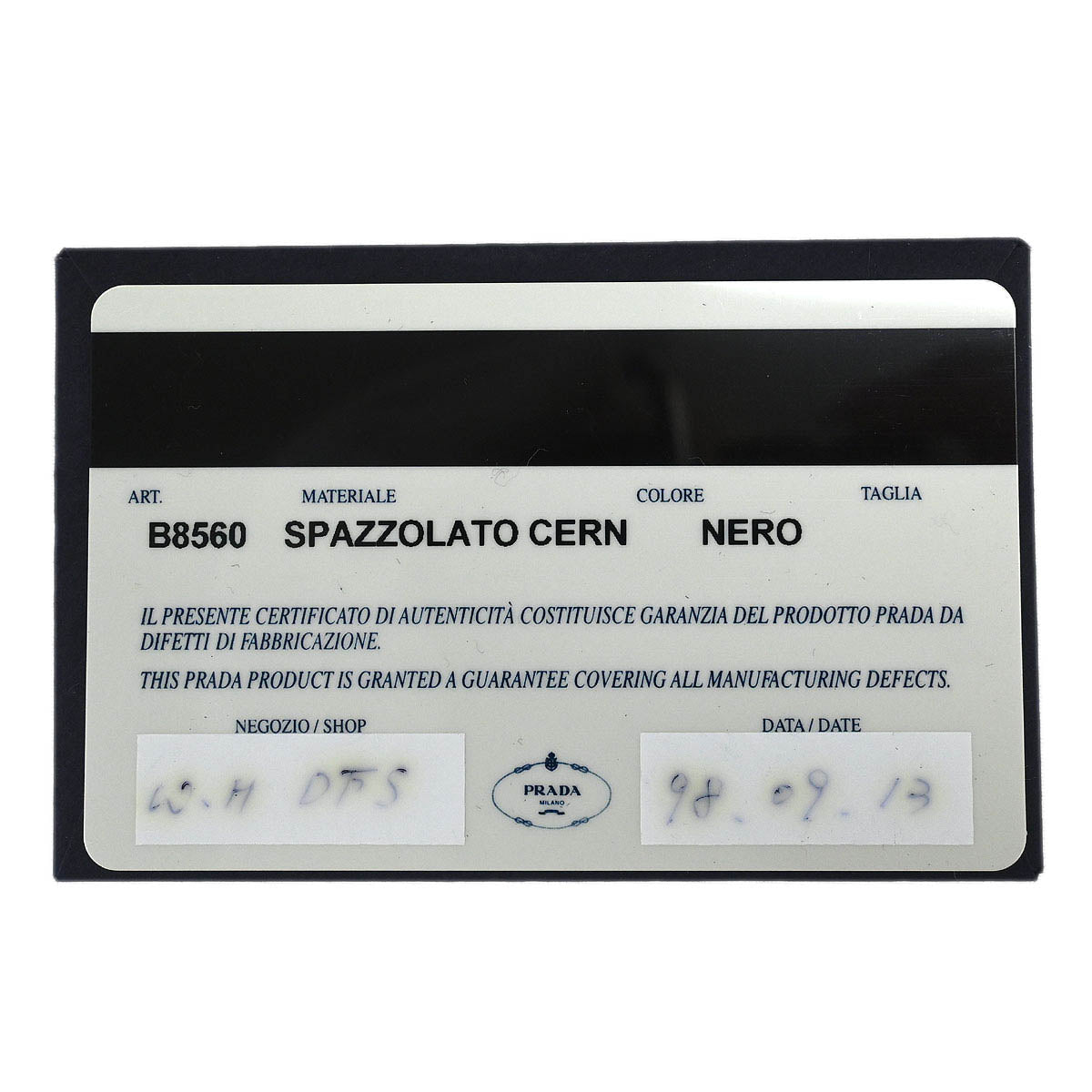 Prada Black Patent Leather Handbag