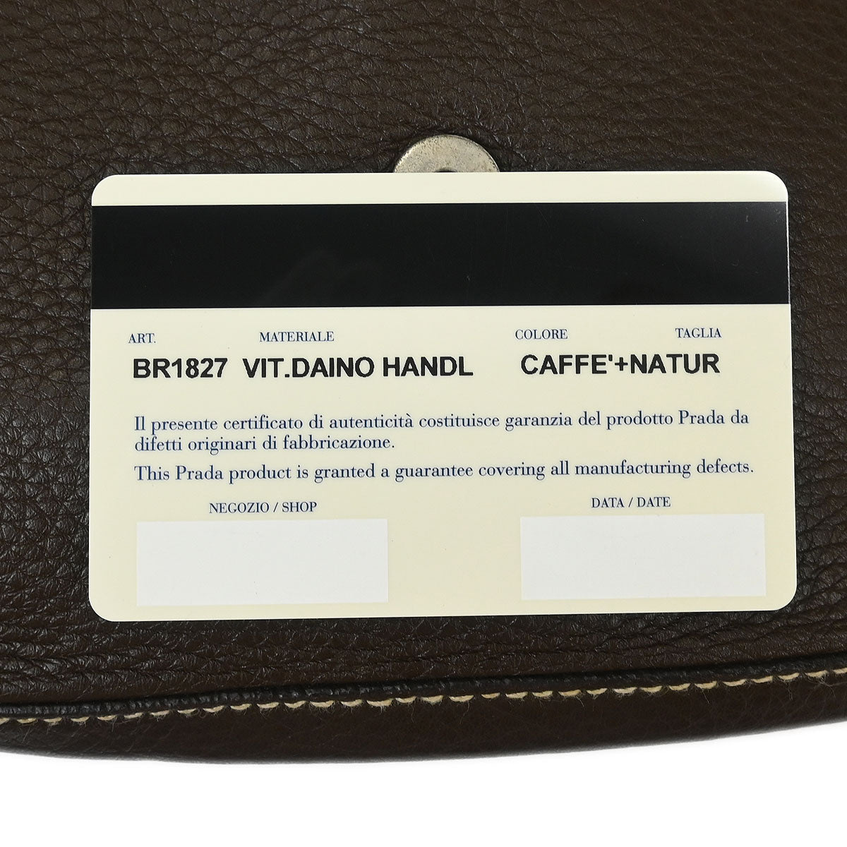 Prada Brown Leather Handbag