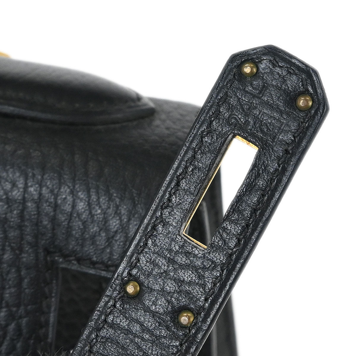 Hermes 1999 Black Ardennes Kelly 28 Sellier 2way Shoulder Handbag