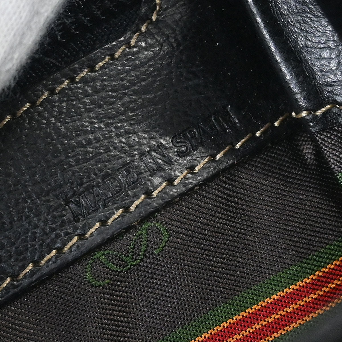 Loewe Black Brown Leather Velazquez Shoulder Bag