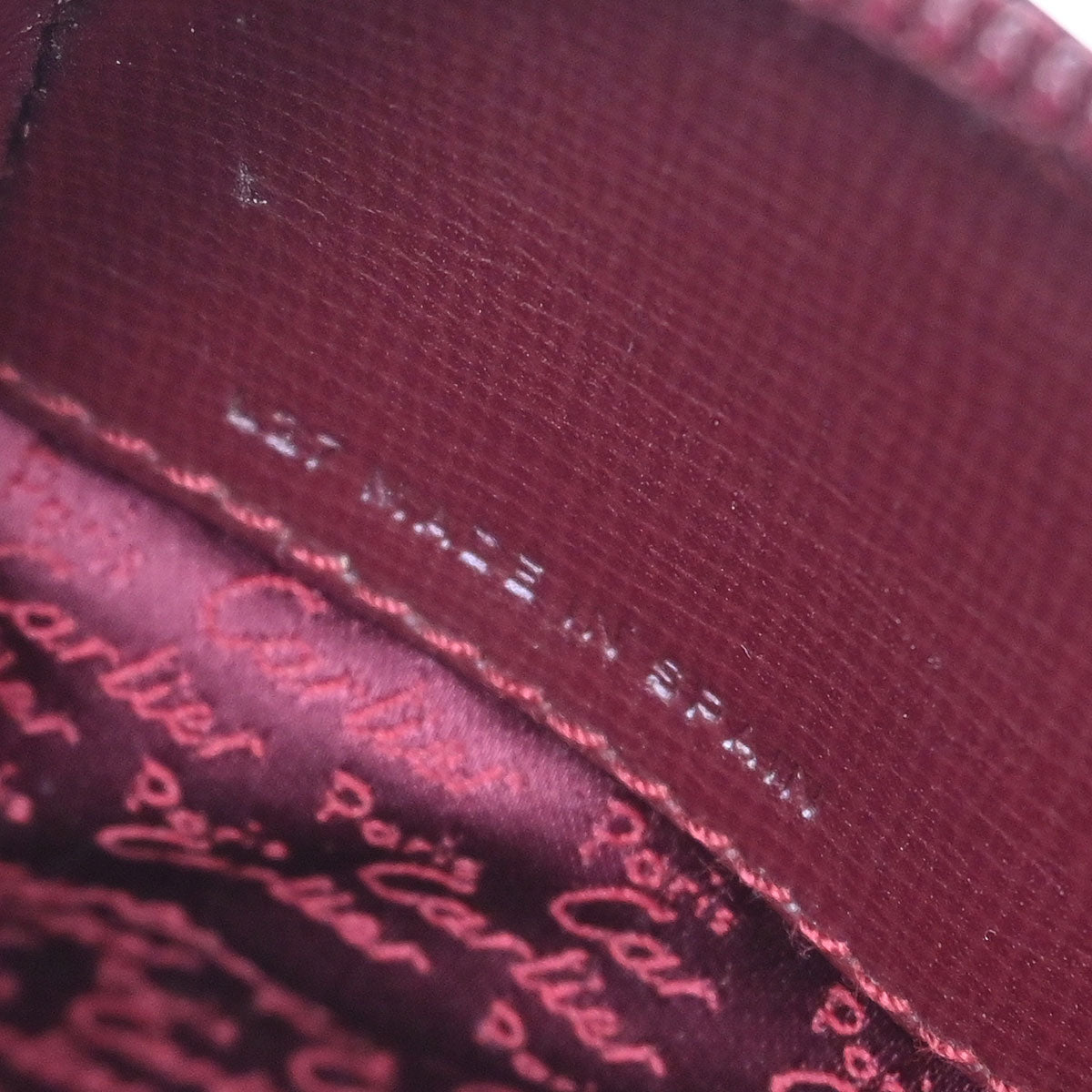 Cartier Bordeaux Leather Backpack