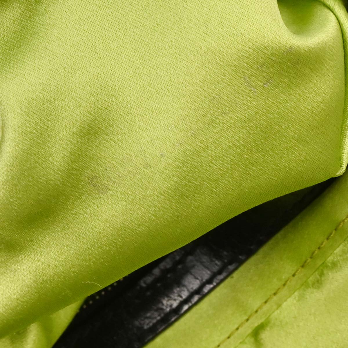 Fendi Black Canvas Beads Baguette Handbag