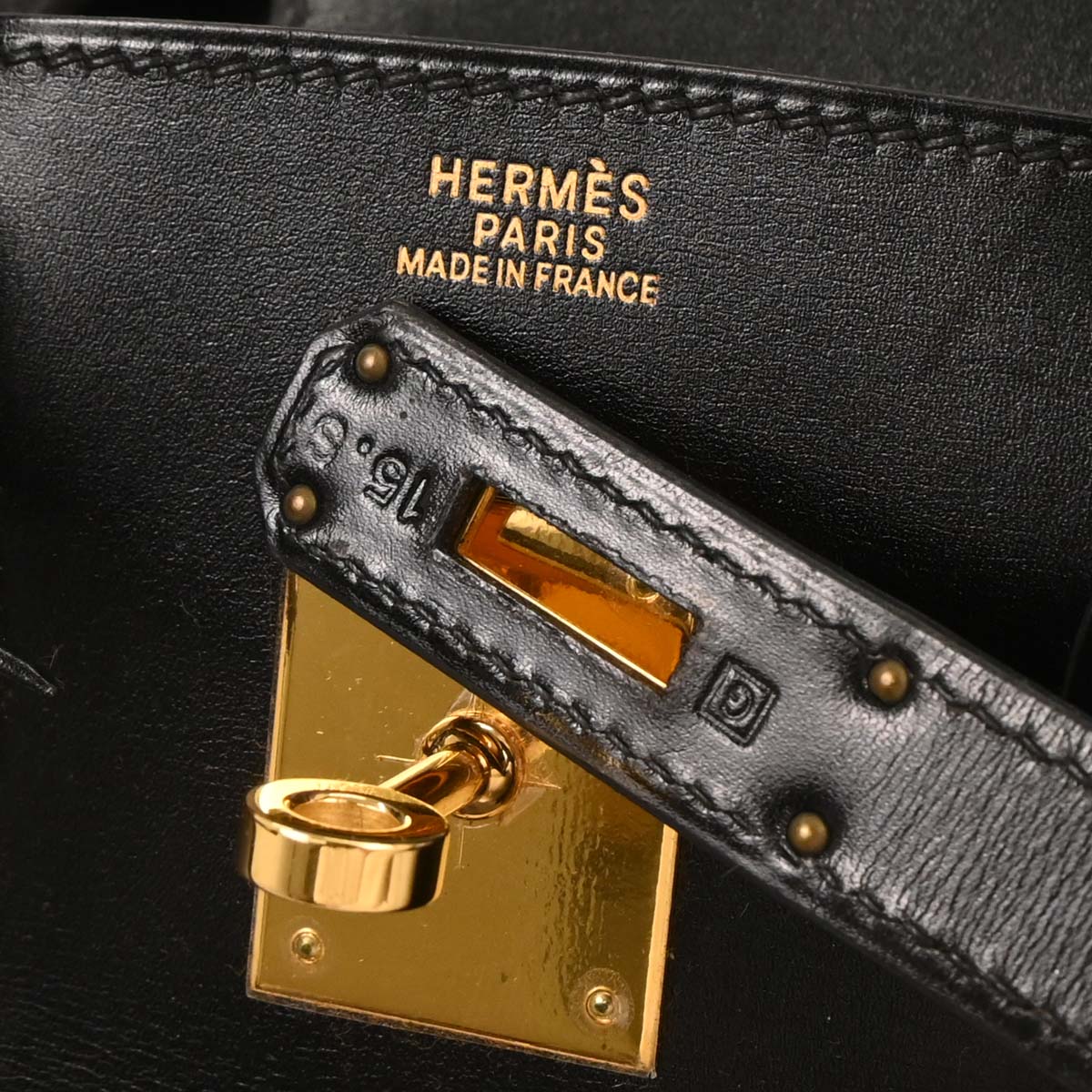 Hermes 2003 Box Calf Birkin 30 Handbag