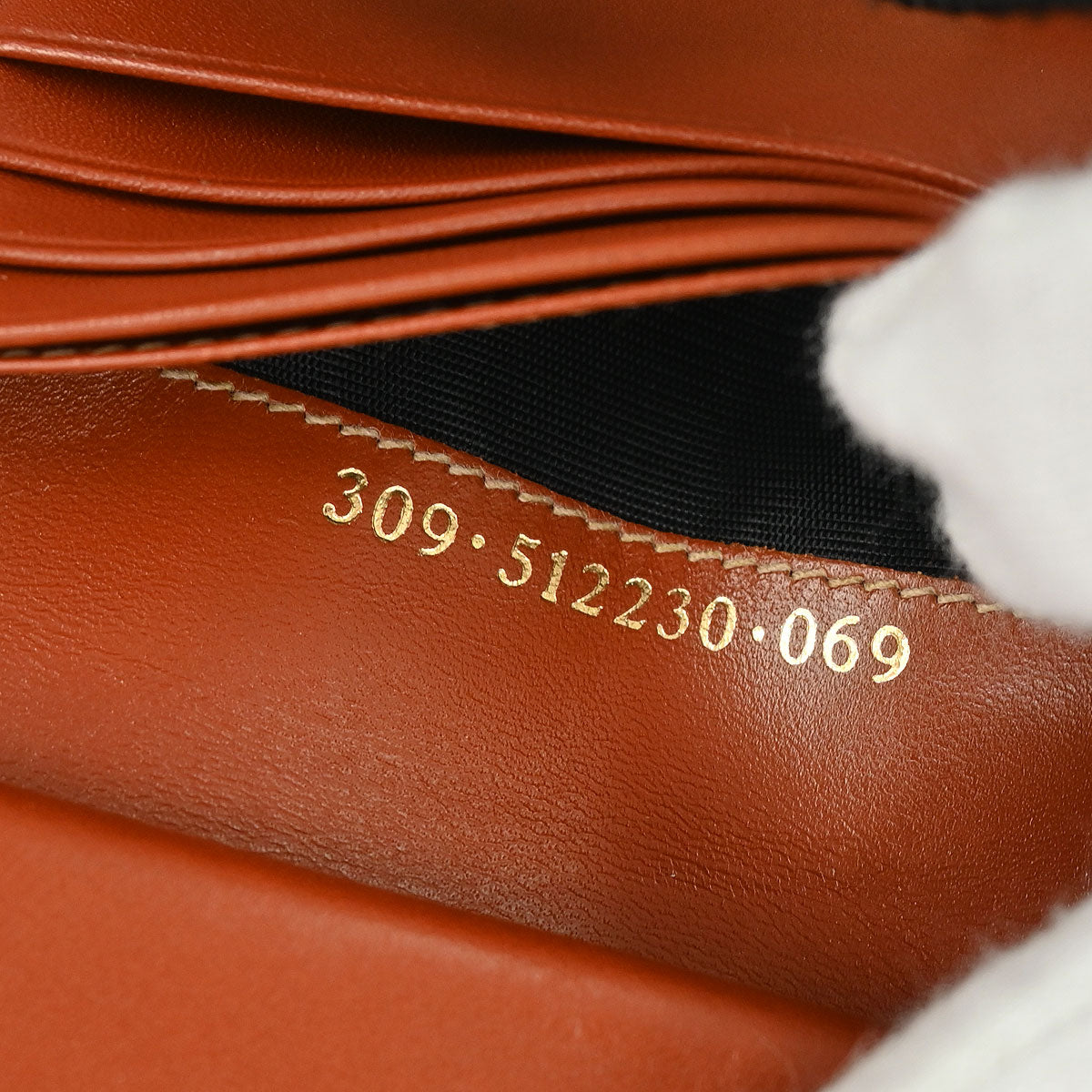 Fendi Black Brown Pequin Wallet Purse