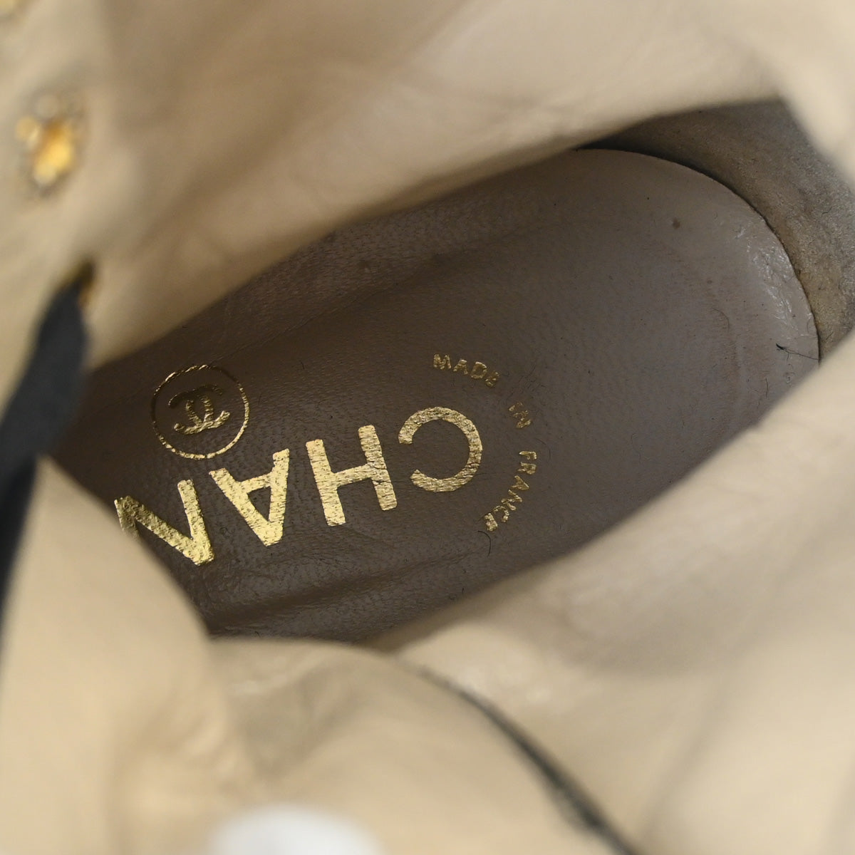 Chanel * Short Boots Shoes Black Pony Hair #36