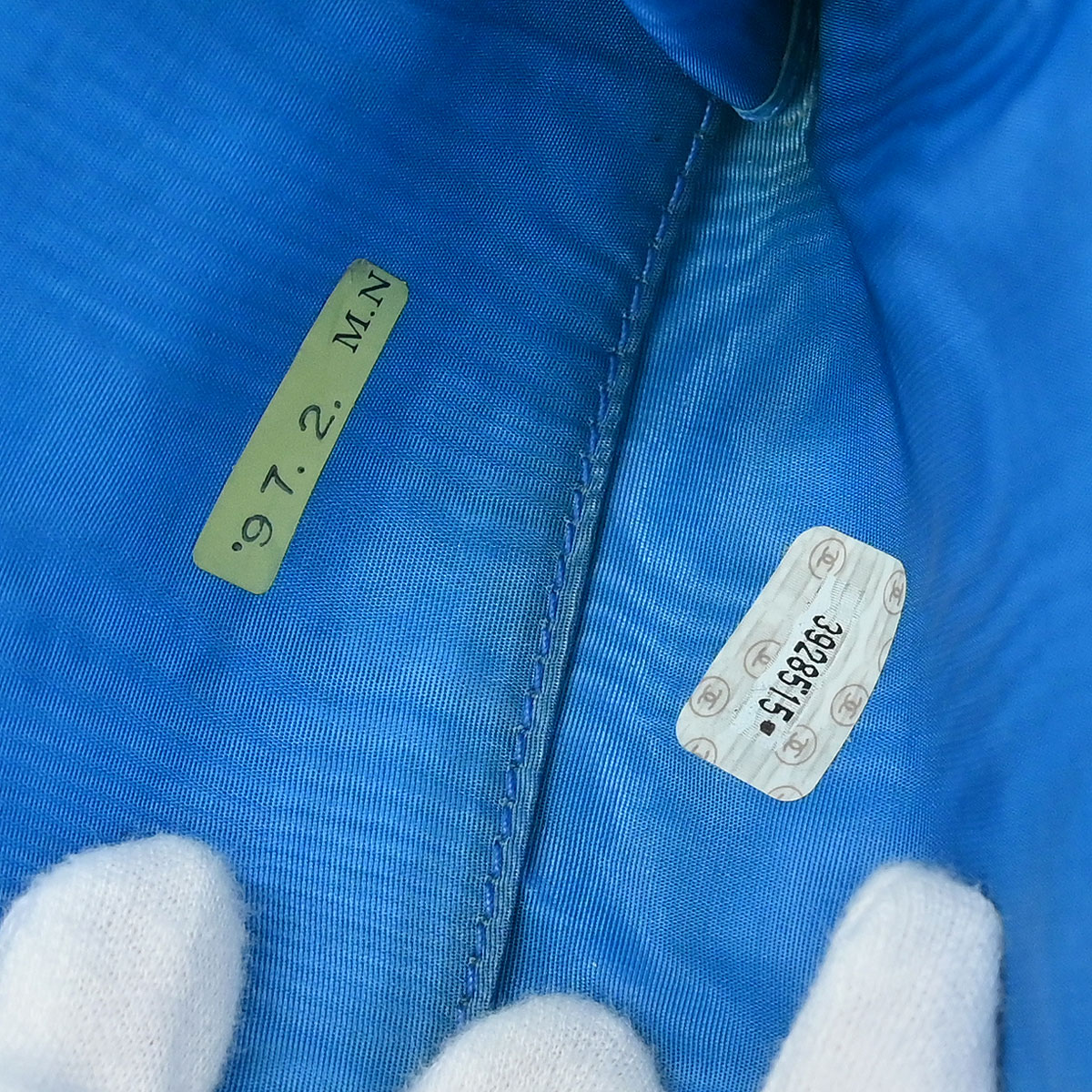 Chanel 1994-1996 Blue Caviar Wallet