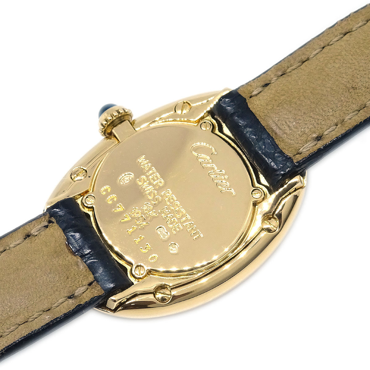 Cartier * Baignoire Ref.1954 Quartz Watch 18KYG Crocodile