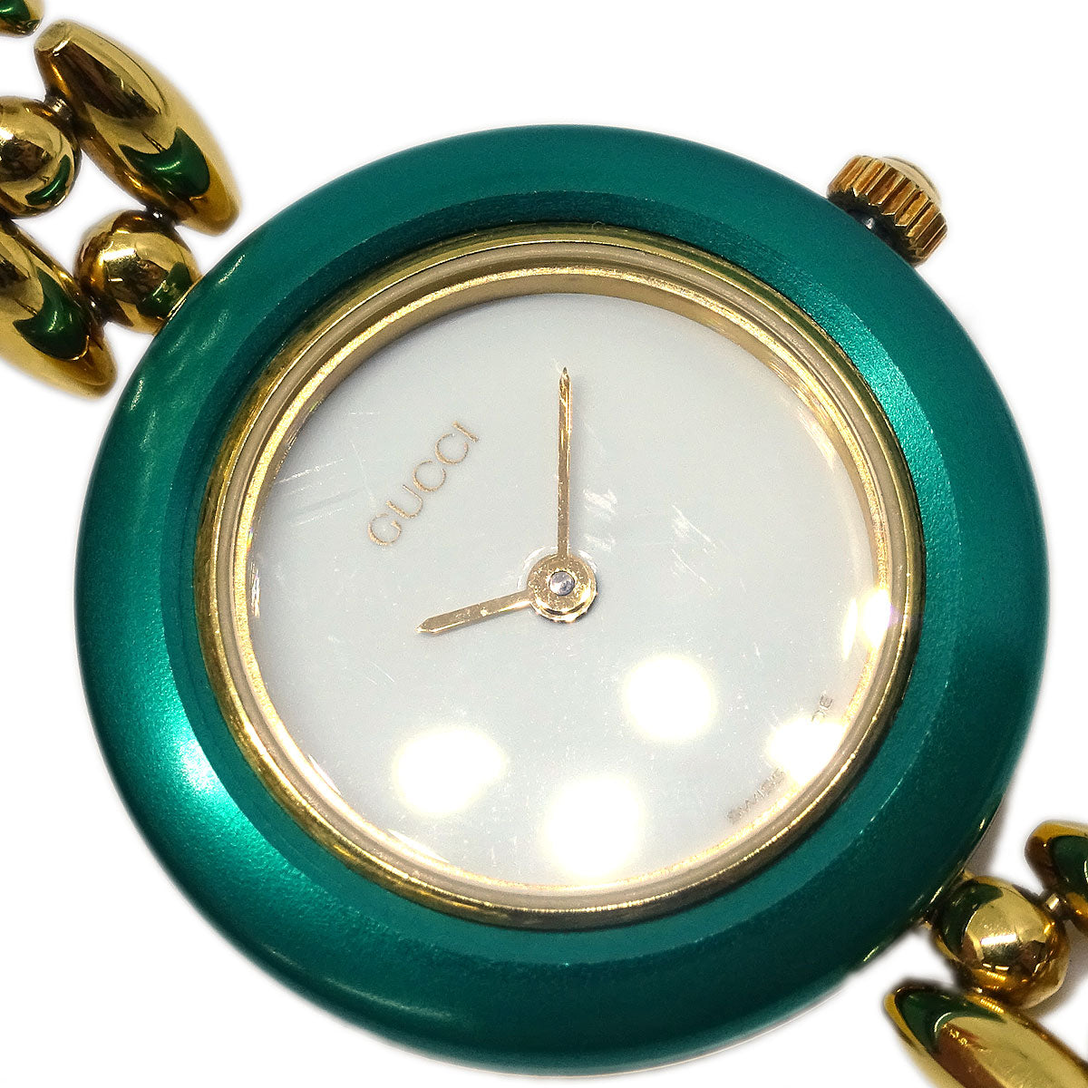 Gucci 11/12.2 Change Bezel Chameleon Quartz Watch SS