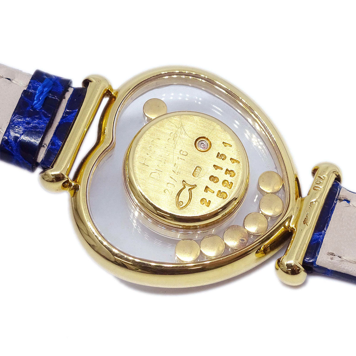 Chopard * Happy Diamonds Ref.20/4516 Quartz Watch 18KYG Crocodile