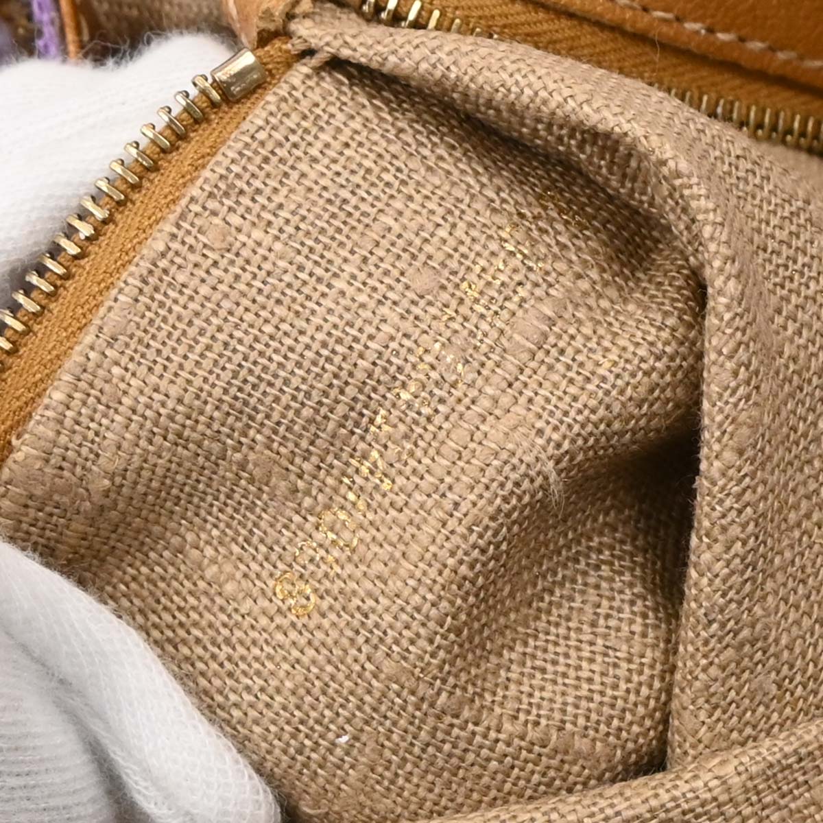 Fendi Purple Gold Beaded Baguette Handbag