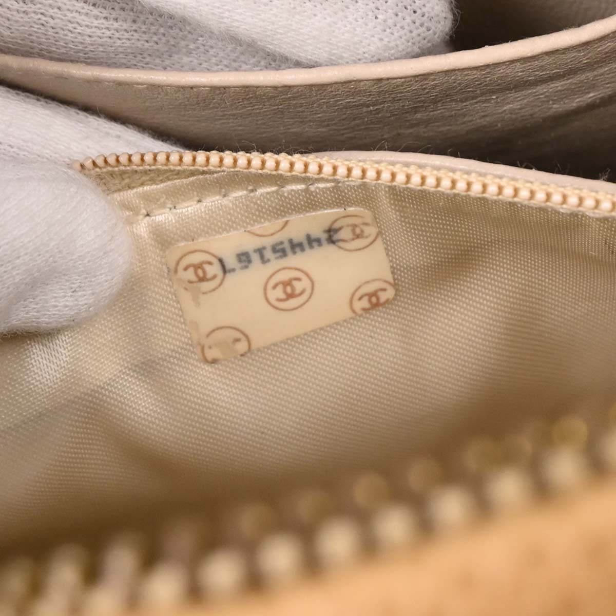 Chanel Beige Caviar Camera Bag Large