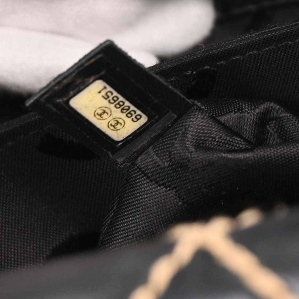 Chanel Black Calfskin Wild Stitch Handbag