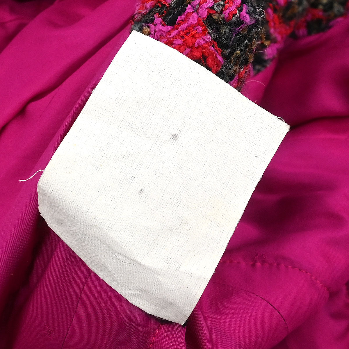 Chanel Single Breasted Collarless Jacket Pink #40