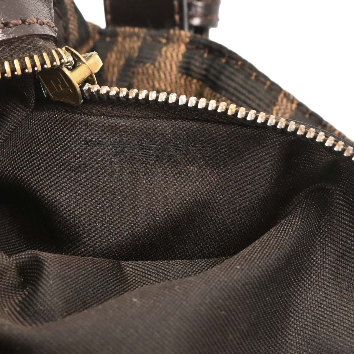 Fendi Brown Zucca Baguette Handbag