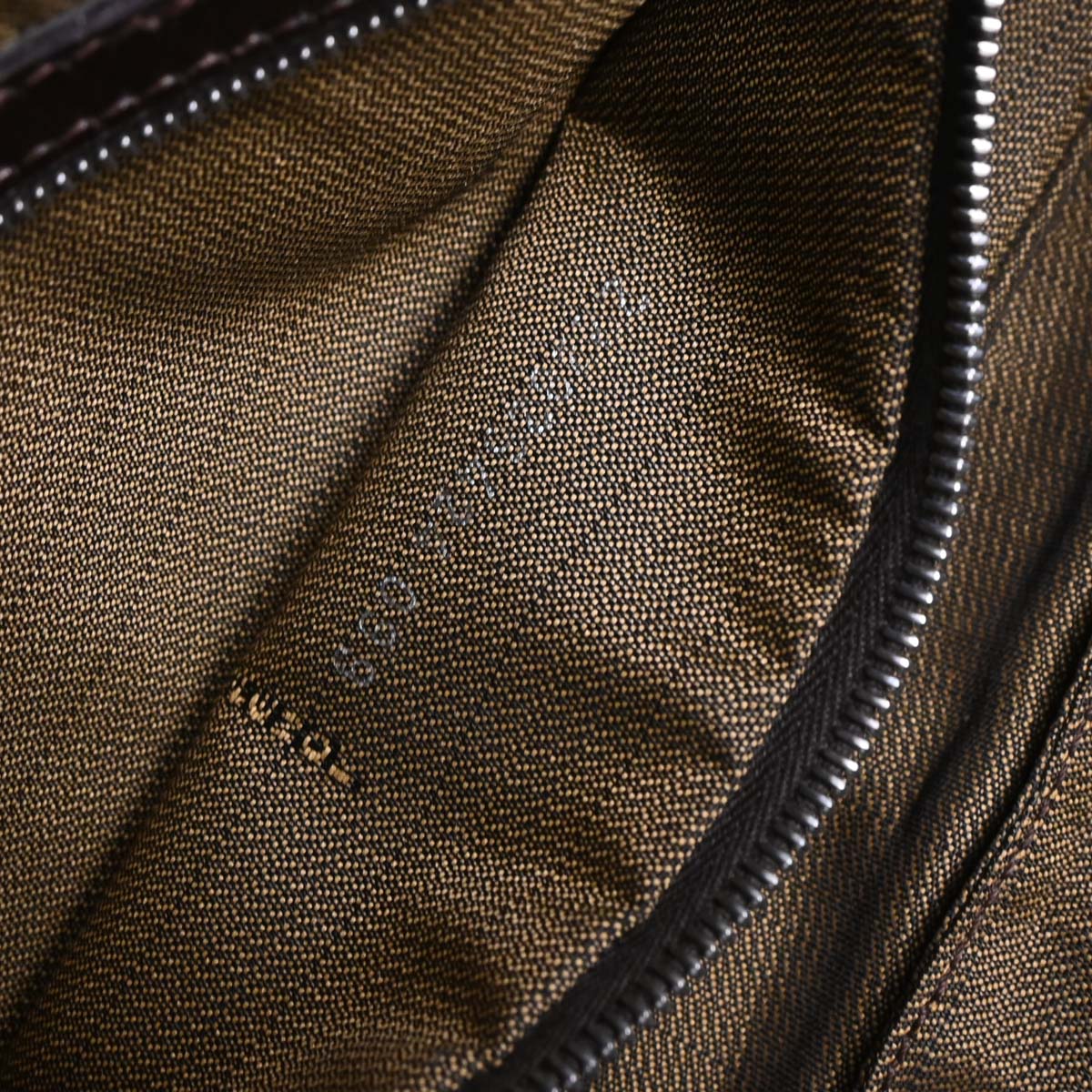 Fendi Brown Zucca Baguette Handbag