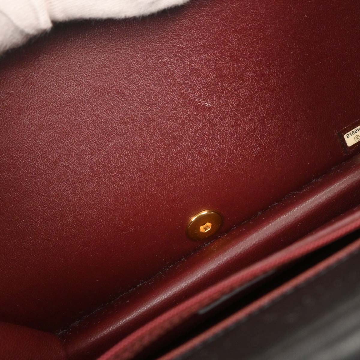 Chanel 2004-2005 Black Lambskin Turnlock Small Full Flap Shoulder Bag