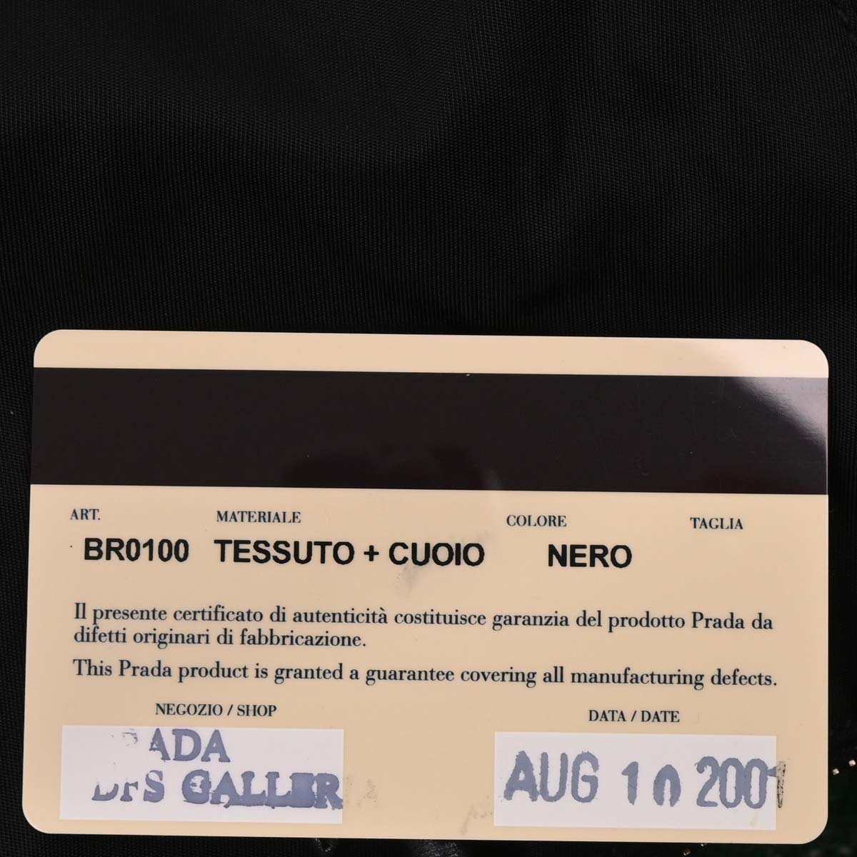 Prada Black Nylon Handbag