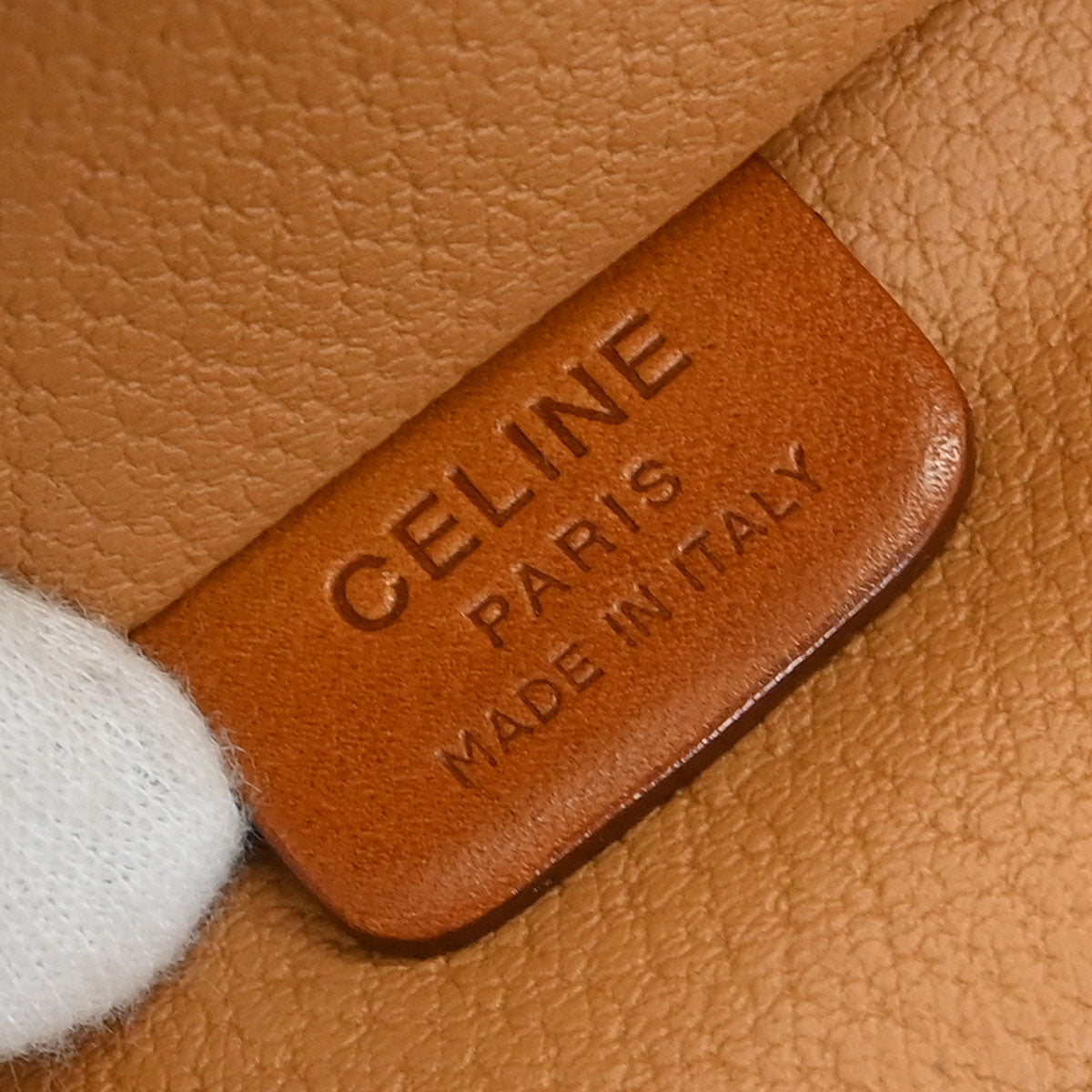 Celine Brown Macadam Vanity Handbag