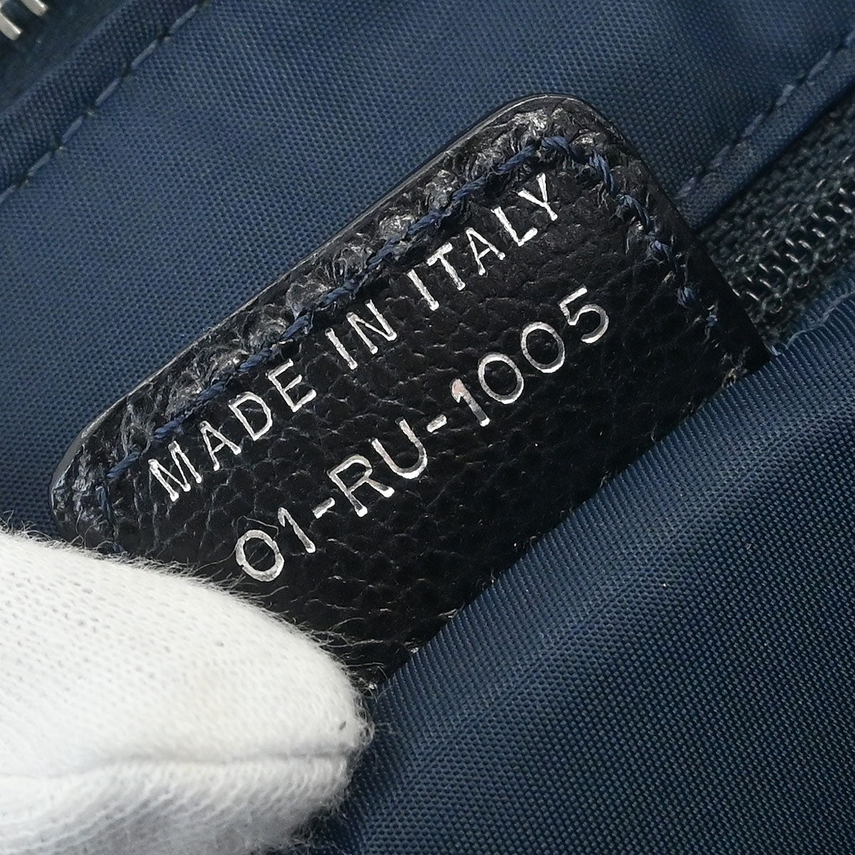 Christian Dior Navy Flight Tote Handbag