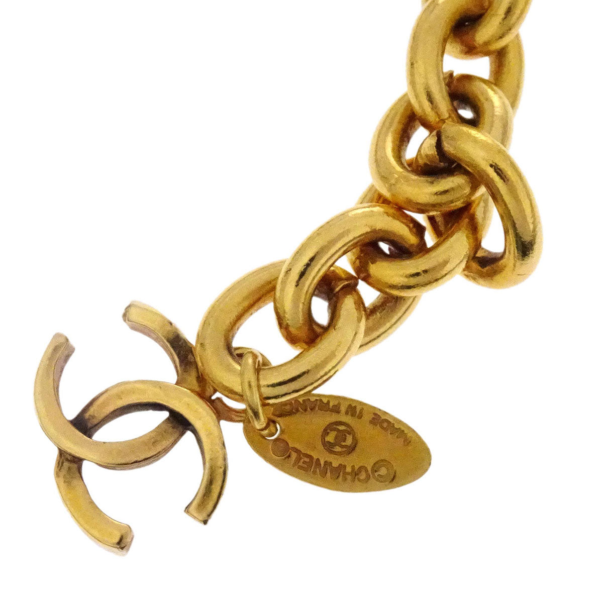 Chanel CC Chain Belt Gold 6051 Small Good