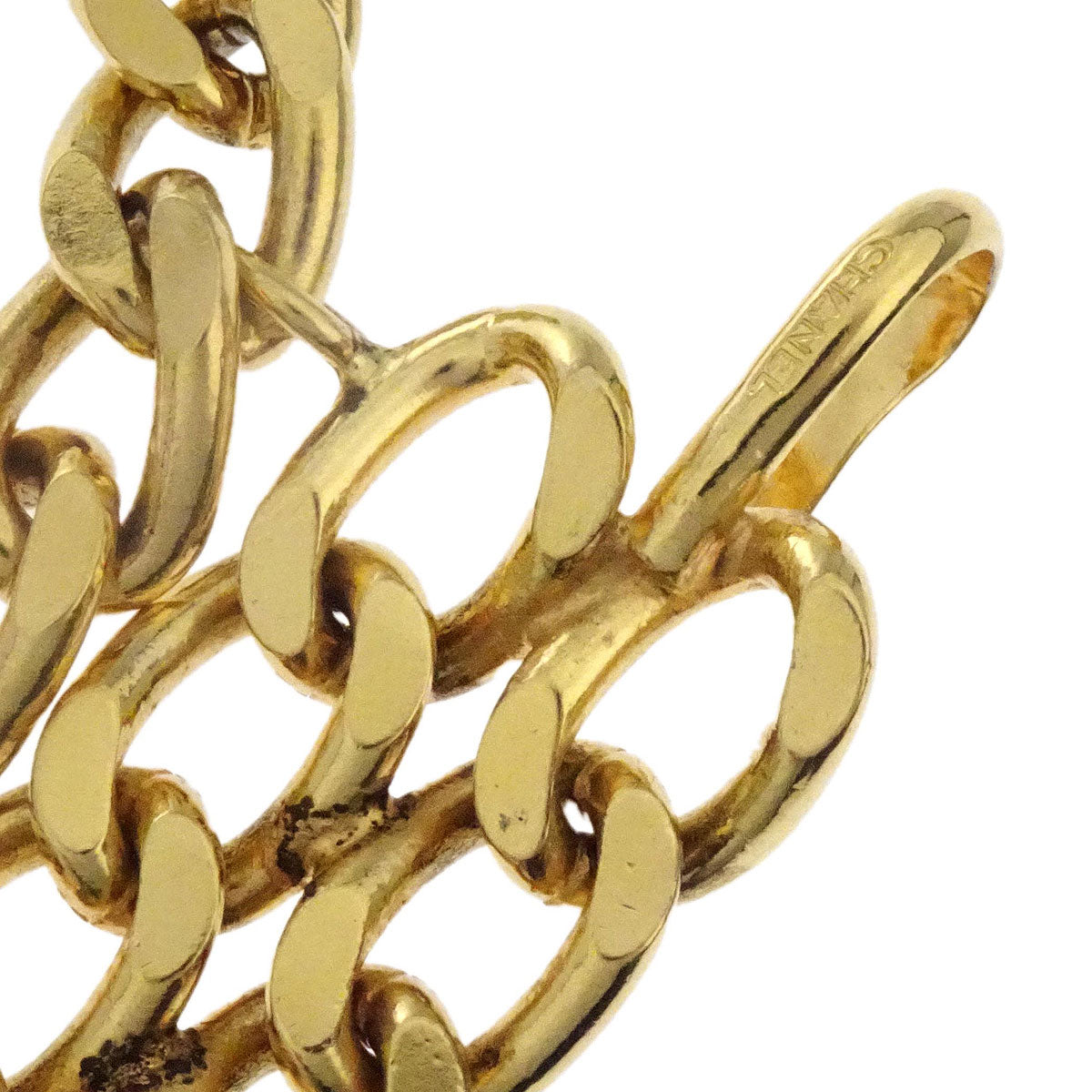 Chanel Perfume Charm Chain Belt Gold Small Good