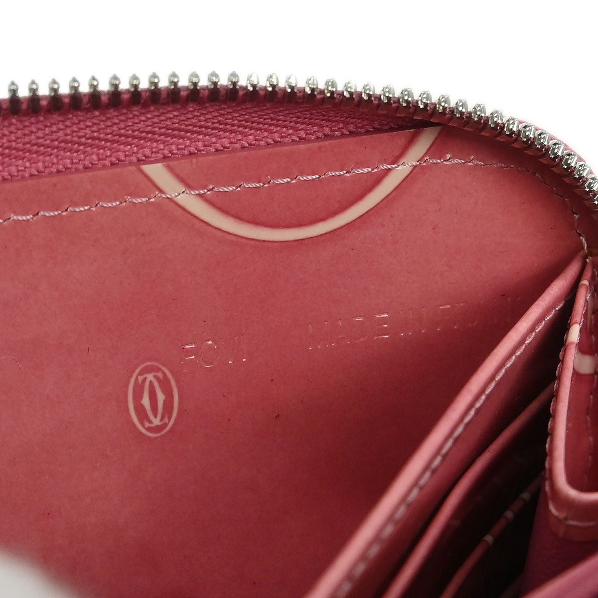 Cartier Pink Patent Leather Happy Birthday Wallet