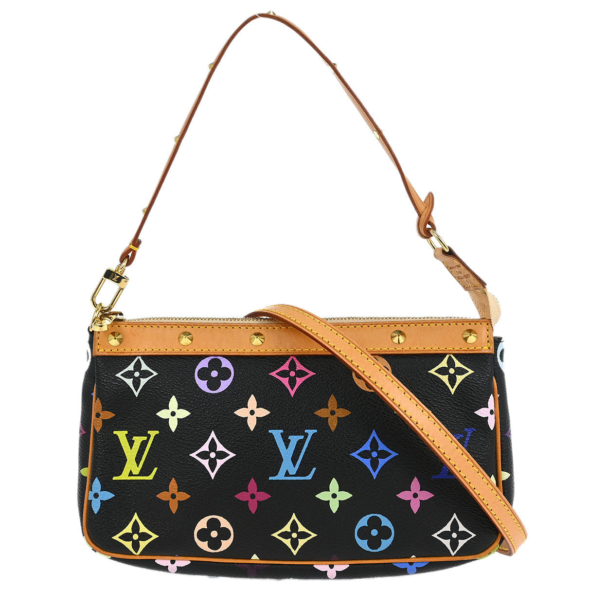 ヴィトン　バック Louis Vuitton Black Multicolor Pochette Accessoires M92648 – AMORE