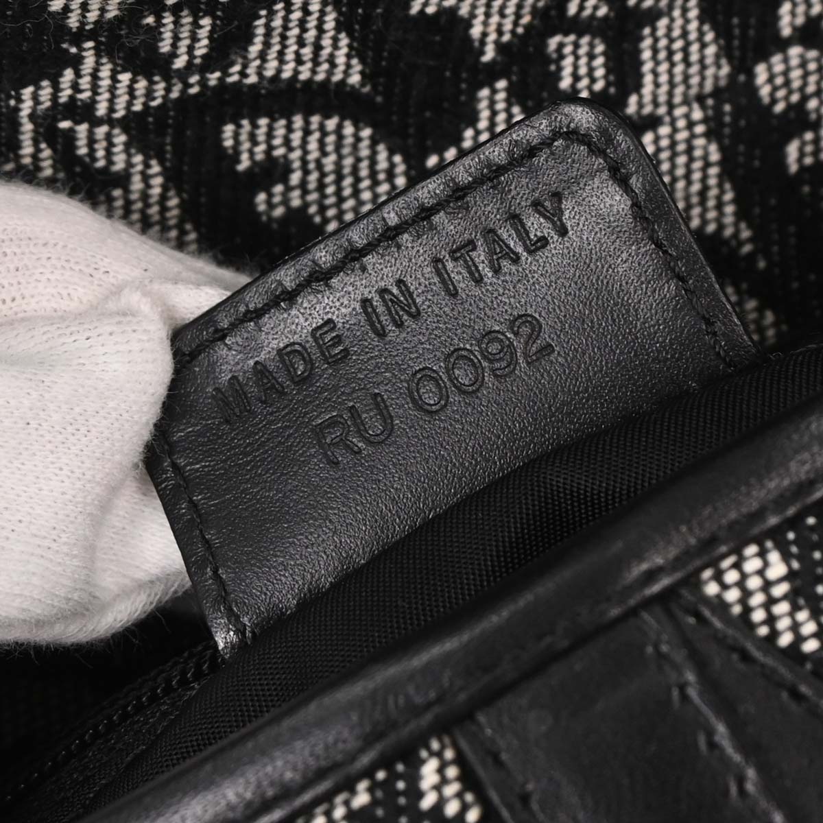 Christian Dior Black Trotter Saddle Handbag