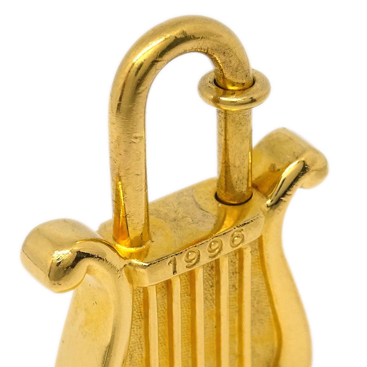 Hermes Harp 1996 Cadena Padlock Gold Small Good