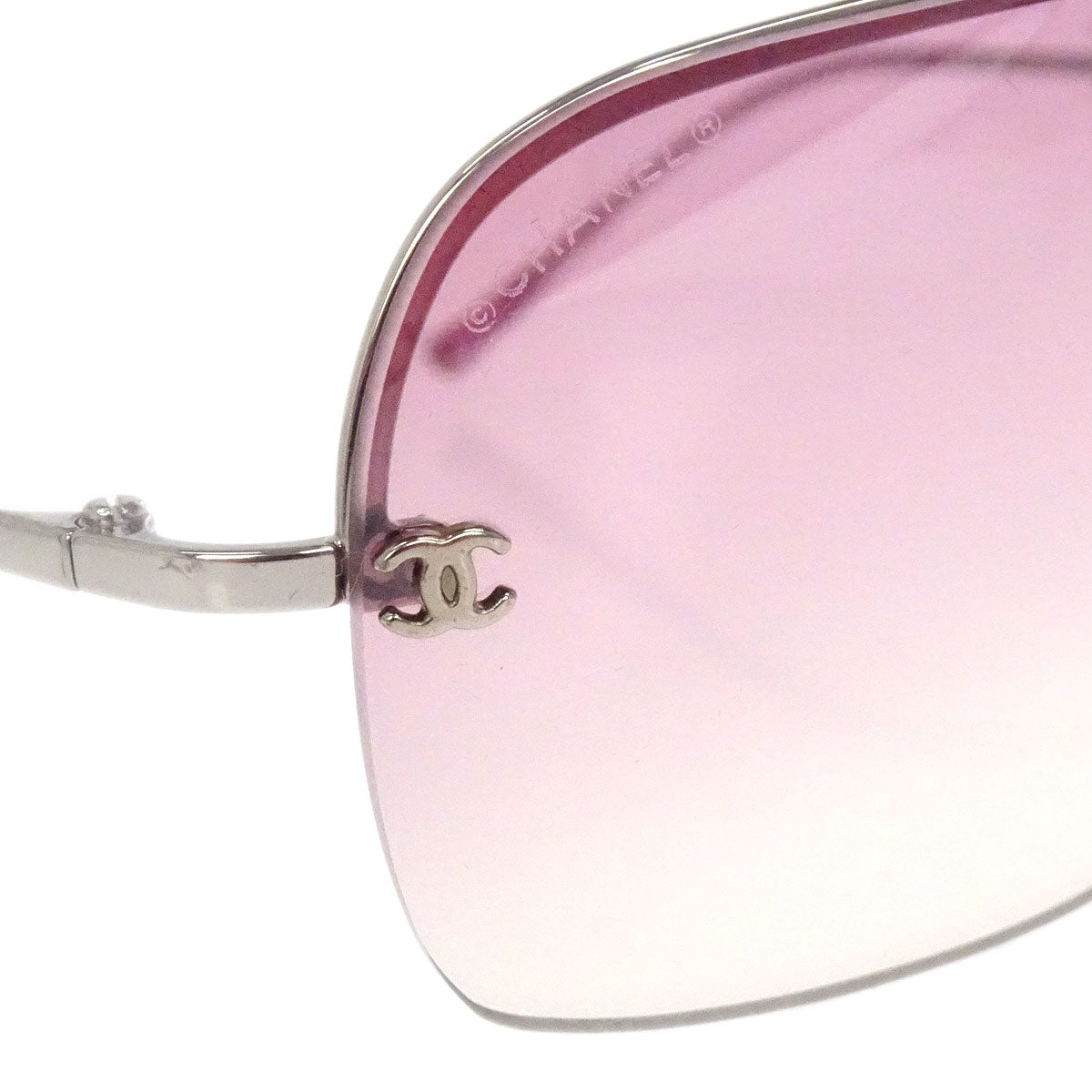 Chanel Sunglasses Eyewear Pink Small Good