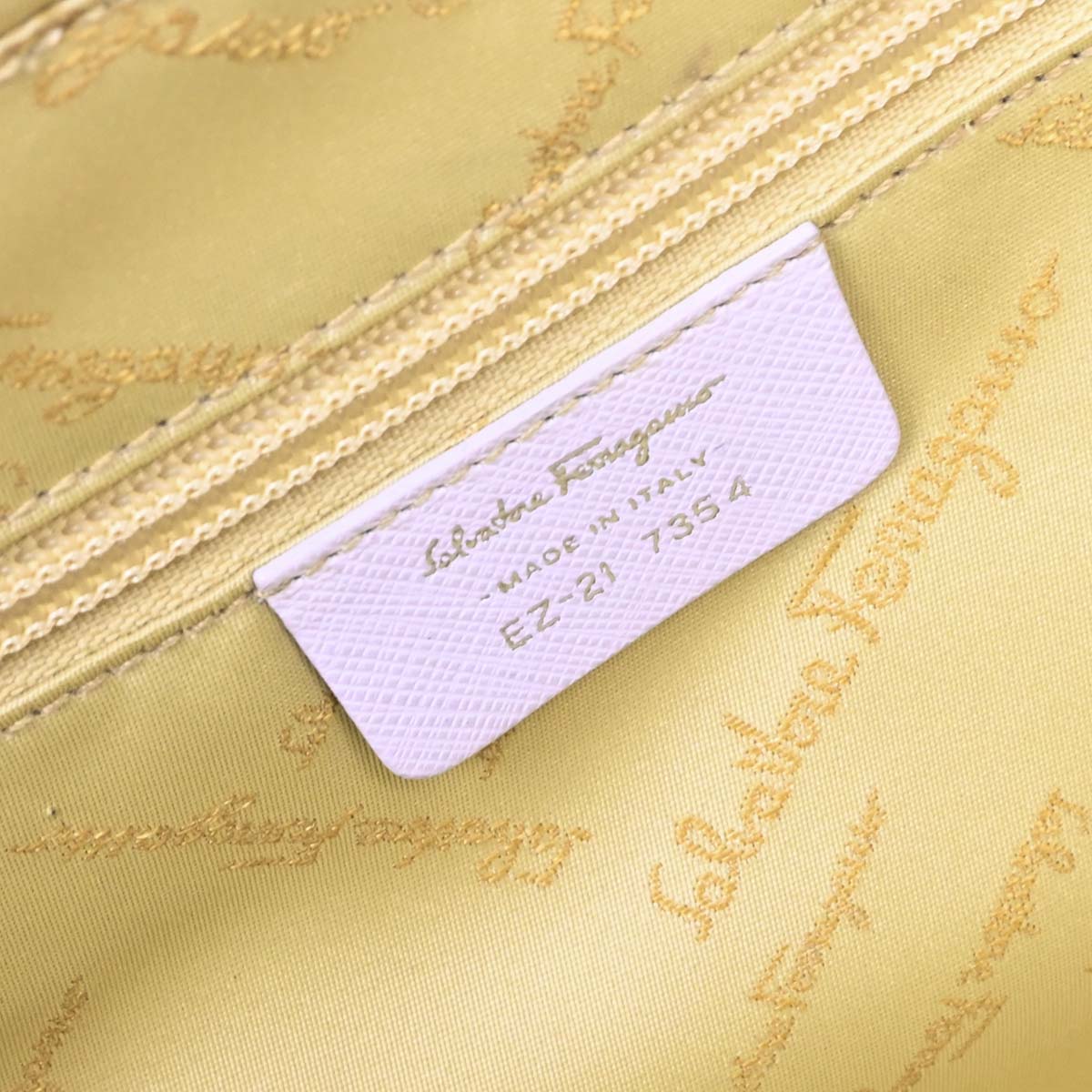 Salvatore Ferragamo White Rattan Gancini Handbag