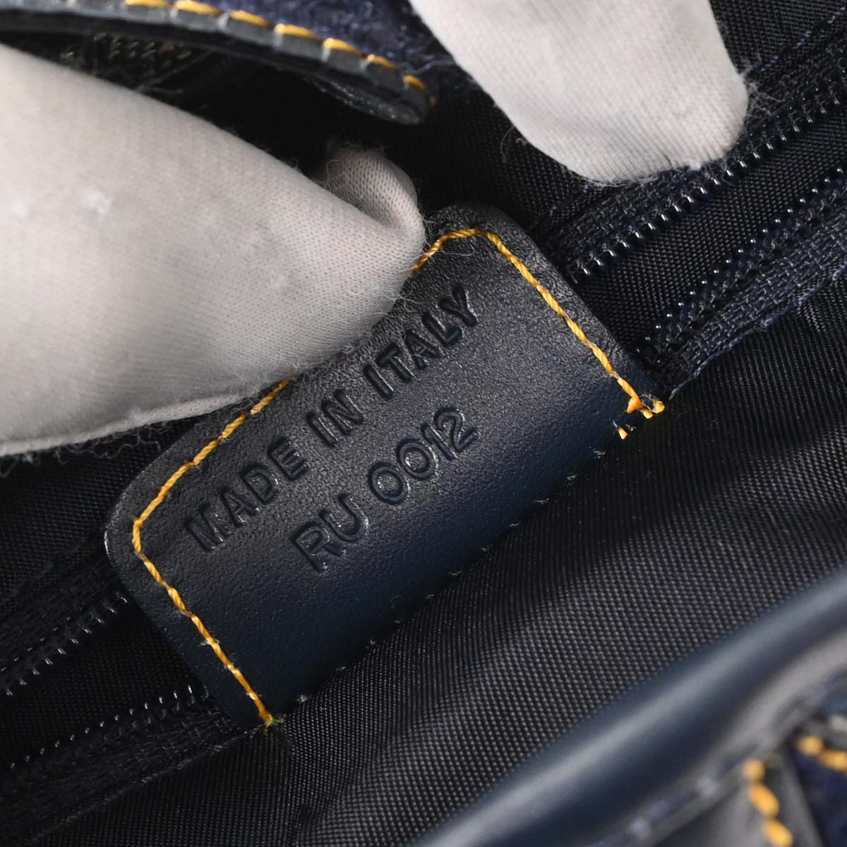 Christian Dior Navy Trotter Double Saddle Handbag