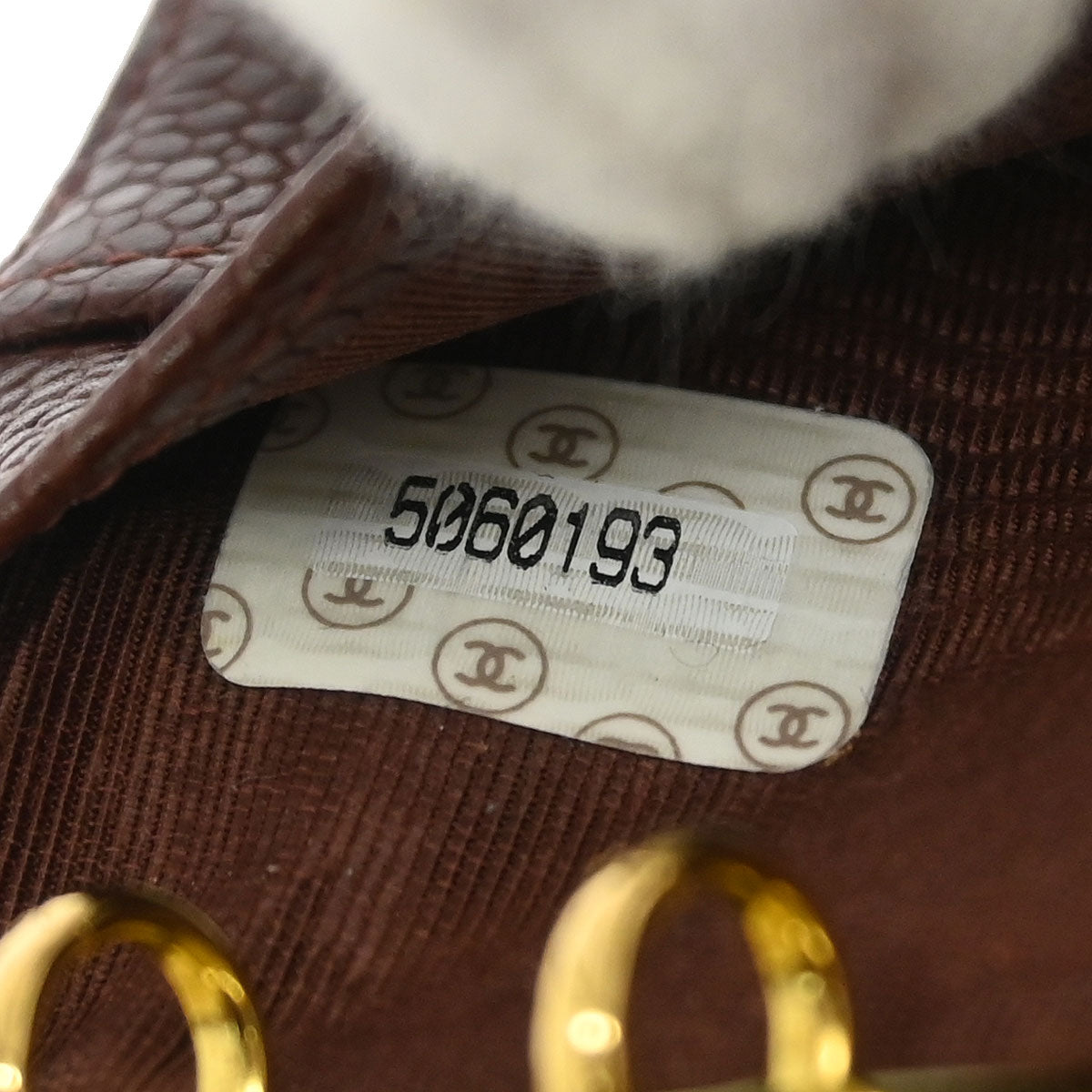 Chanel 1997-1999 Brown Caviar Note Book Cover Small Good