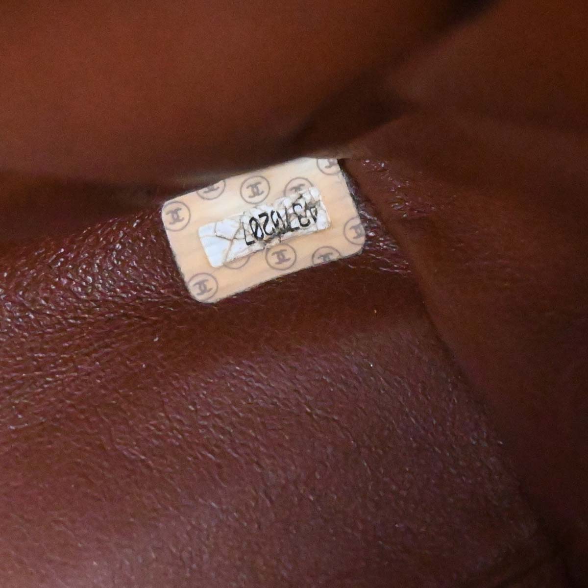 Chanel Brown Caviar Top Handle Handbag