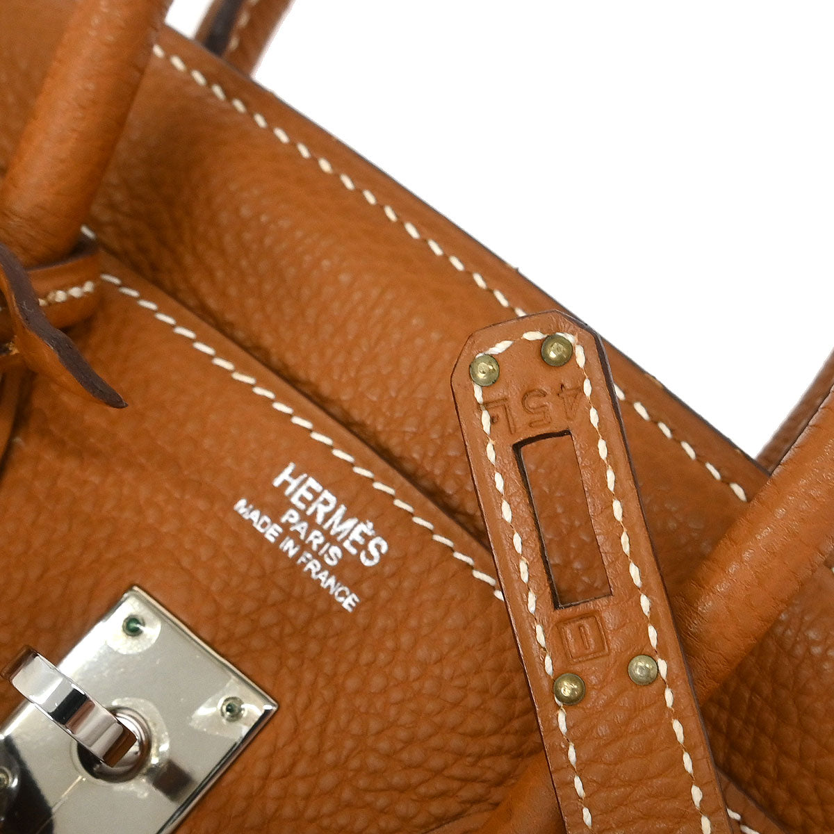 Hermes Gold Togo Birkin 25 Handbag