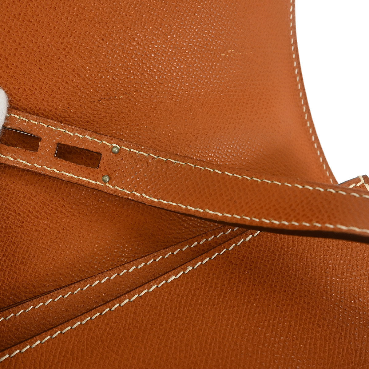 Hermes Gold Epsom Kelly Depeche 38 Business Handbag