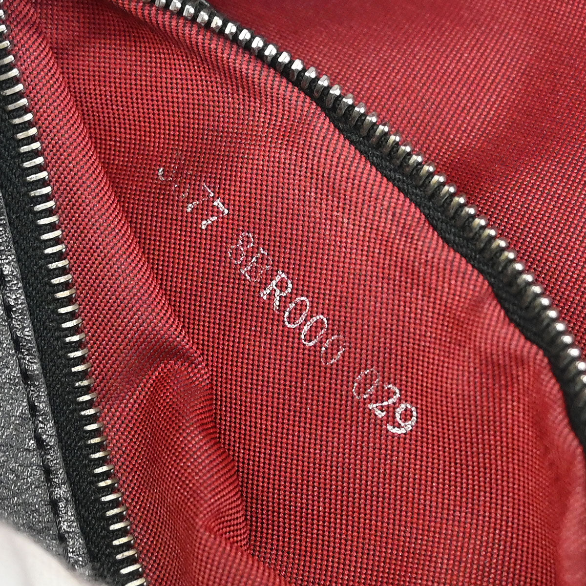 Fendi Red Zucchino Baguette Handbag