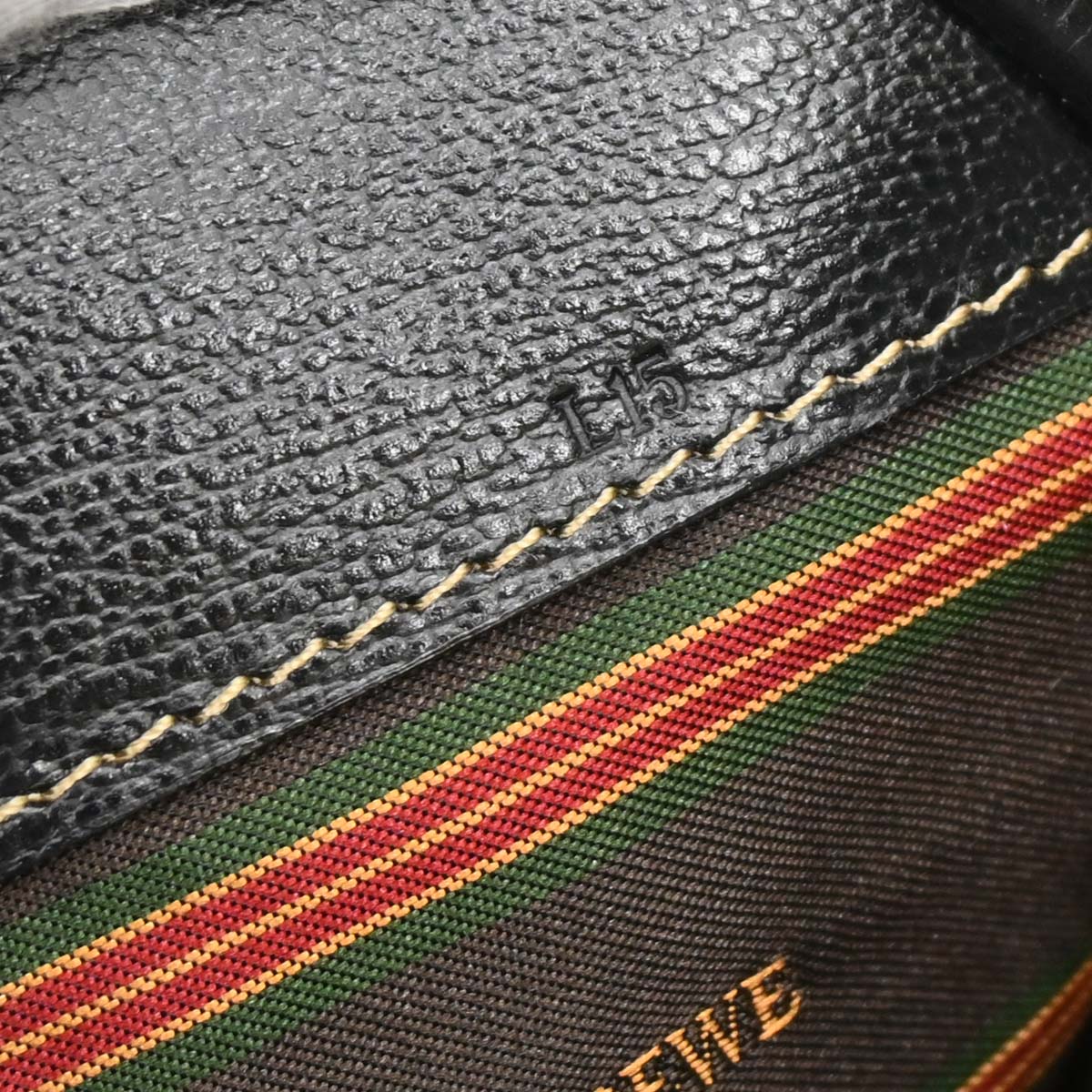 Loewe Black Brown Leather Velazquez 2way Shoulder Handbag