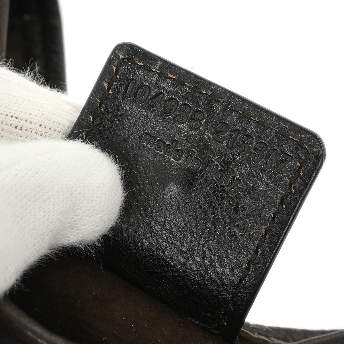 Yves Saint Laurent Dark Brown Leather Mombasa Handbag