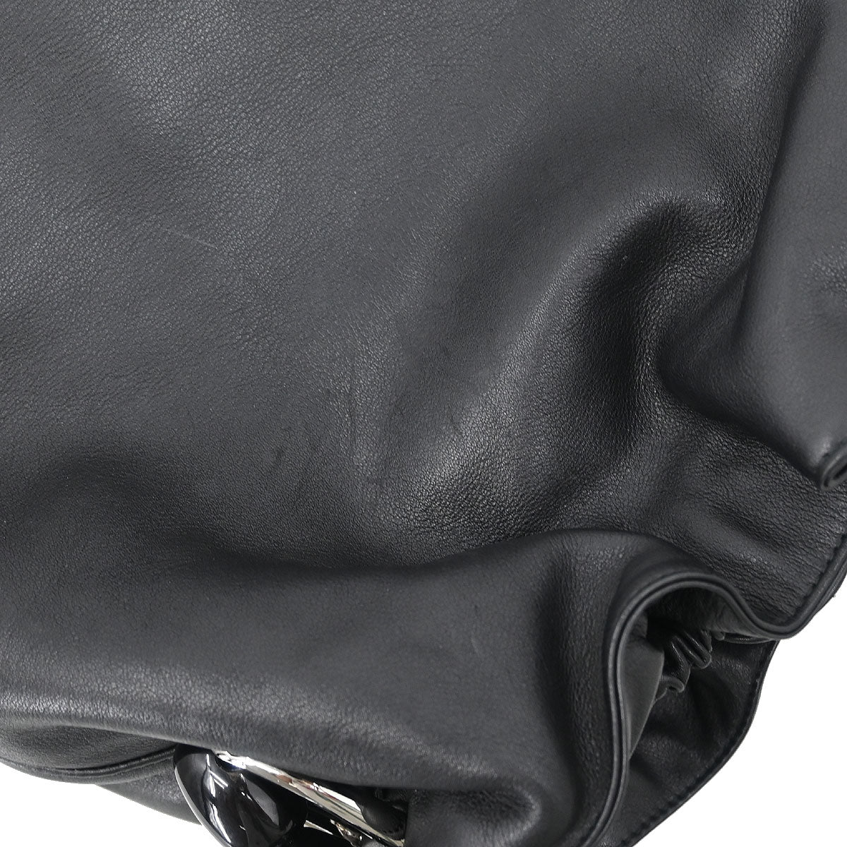 Christian Dior Black Leather Malice 2way Shoulder Handbag