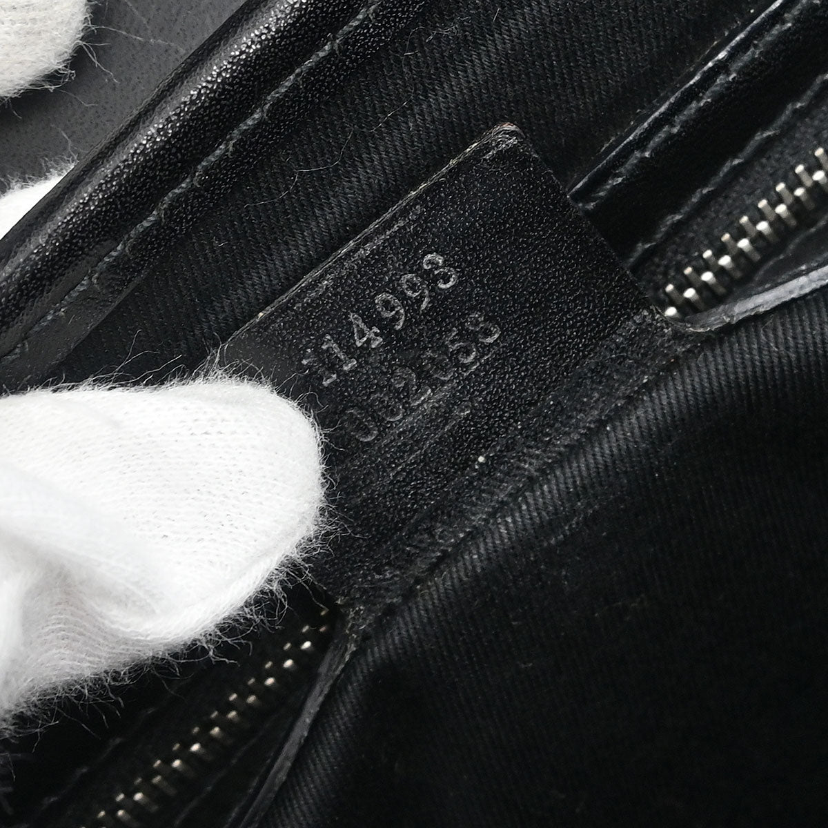 Gucci Black Bamboo GG Handbag