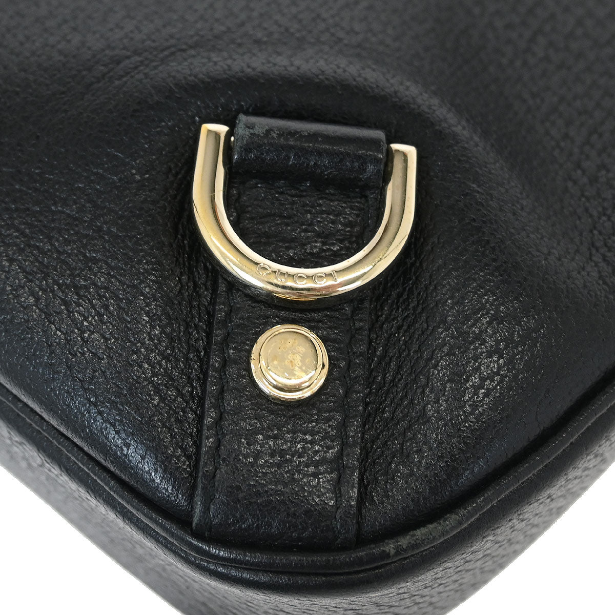 Gucci Black GG Abbey D Ring Handbag