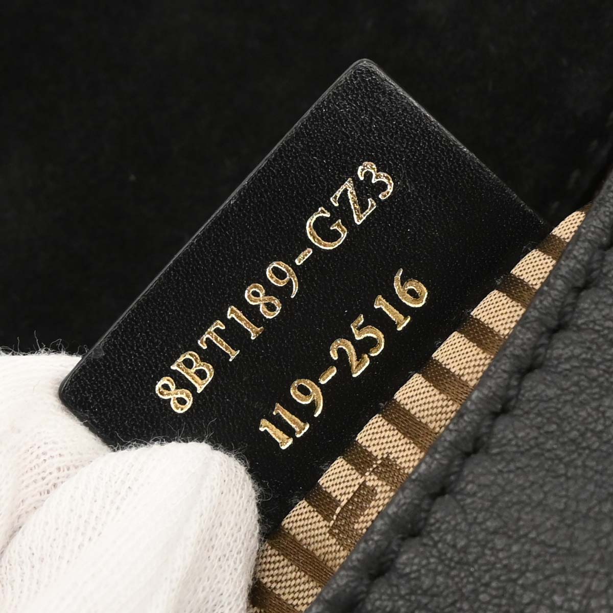 Fendi Black Leather Anna 2way Shoulder Handbag